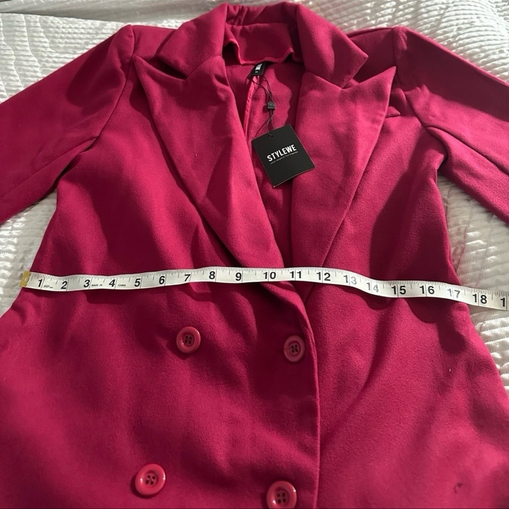 Hot Pink Peacoat - Picture 2 of 5